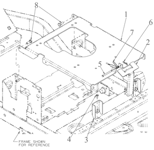 Seat Pan Diagram and Parts List for ZTXS6-60KW (47RICHB8A10)(2023) Cub Cadet Lawn Tractor
